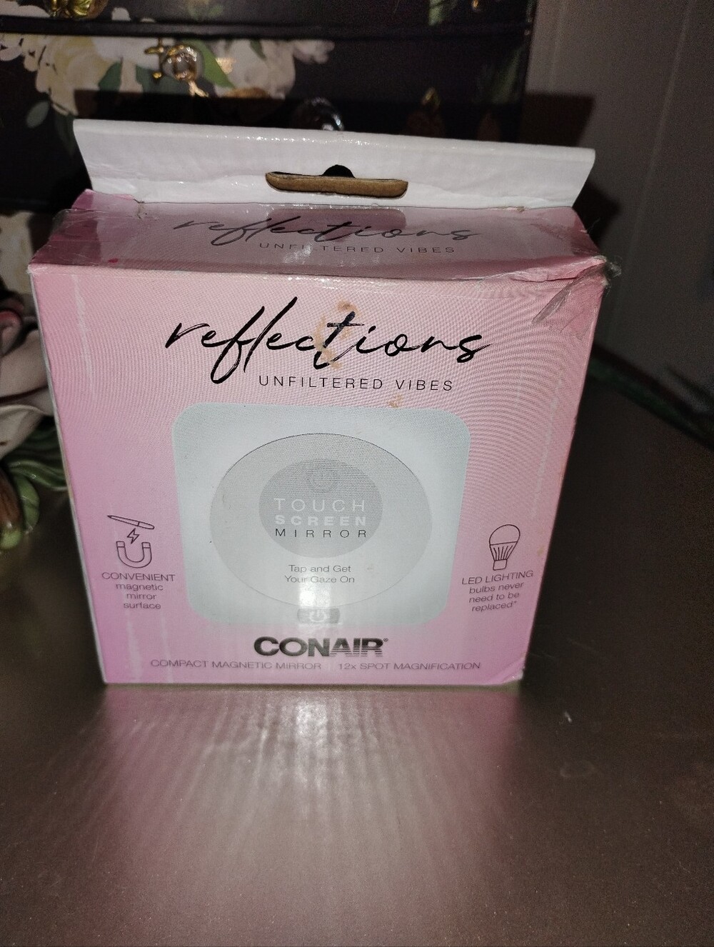 Conair Reflections Touchscreen Compact Mirror - Pink